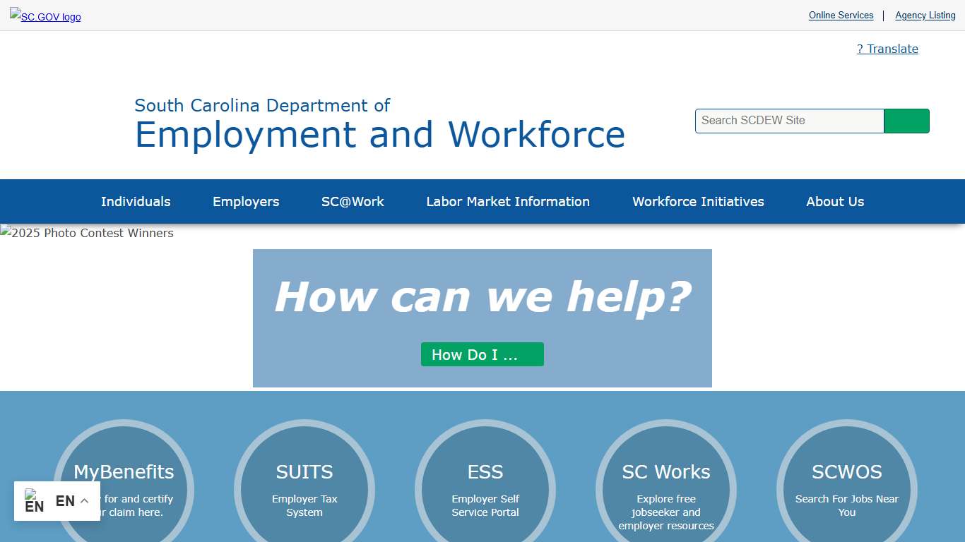 Home SC Department of Employment and Workforce
